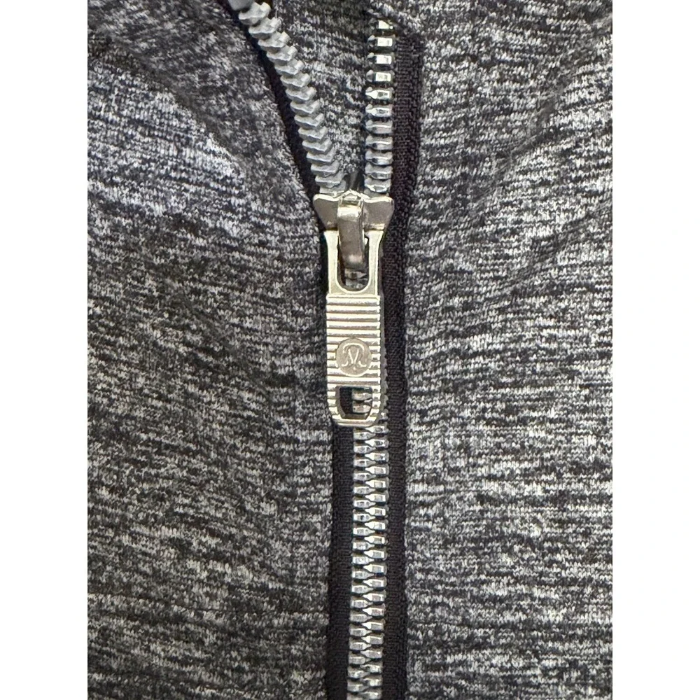lululemon Define Jacket Wing Mesh Heathered Black Size 8 Luon 1032